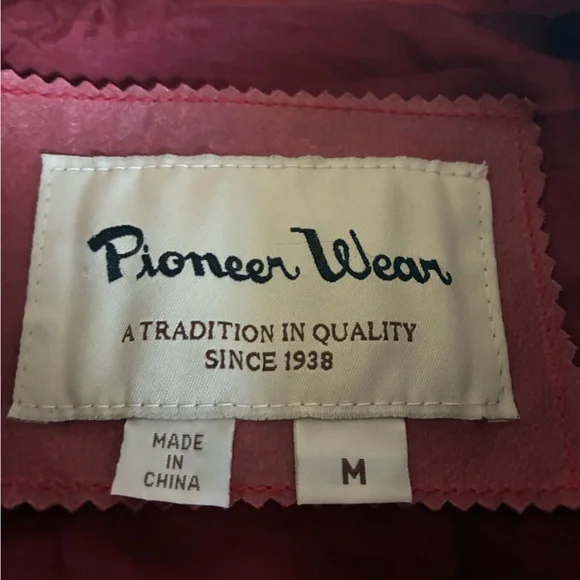 Vintage Red Leather PIONEER WEAR Woman’s (M) - Picture 2 of 15